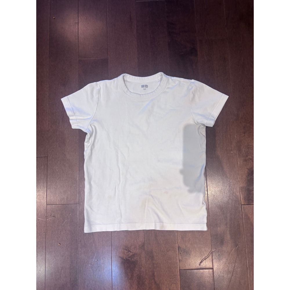 Uniqlo U Crew Neck Short Sleeve T-Shirt White Heavyweight Cotton S/P 424873